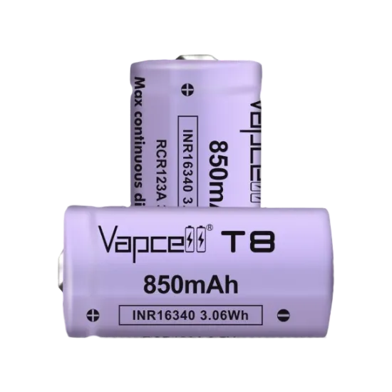  Зображення Vapcell T8 INR16340 (CR123A) 850 mah 3A, Li-ion 