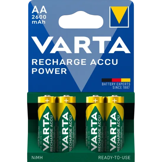  Зображення Varta VARTA PROF ACCU AA 2600mAh BLI 4 NI-MH 