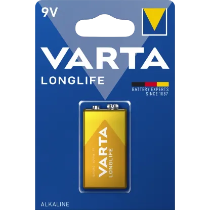  Зображення Varta VARTA LONGLIFE 6LR61 BLI 1 ALKALINE 