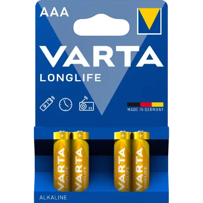 Зображення Varta VARTA LONGLIFE AAA BLI 4 ALKALINE 