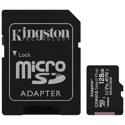  Зображення Kingston 128 Гб microSDXC U1 V10 A1 (SDCS2/128GBSP) 