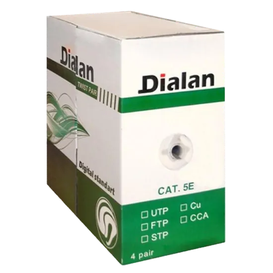  Зображення Dialan UTP Сat.5Е 4PR CU PE Outdoor 305 м 
