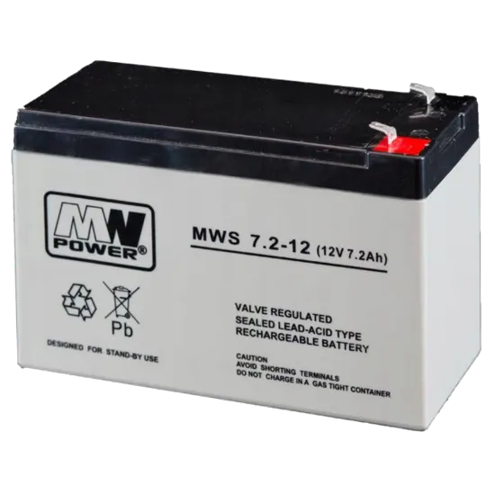  Зображення MW Power MWS 7.2-12 (12V 7.2Ah) AGM 