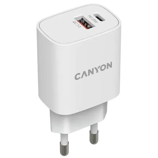  Зображення Canyon Canyon H-08 white (QC18W/PD 20W) 