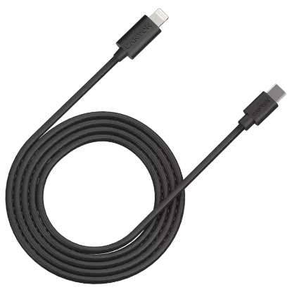  Зображення Canyon Canyon CFI12B black (Lightning - USB-C ) 2м 20Вт 