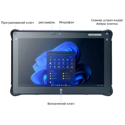  Зображення Durabook Durabook R11 11.6FHD/Intel i5-8250U/8/128F/int/LTE/W10P 