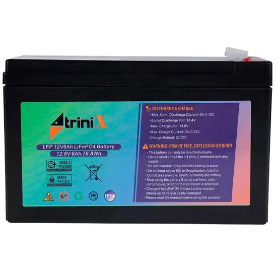  Зображення Trinix TRINIX LFP 12V6Ah LiFePo4 