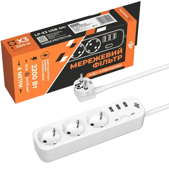  Зображення LogicPower PREMIUM LP-X3-USB-4 