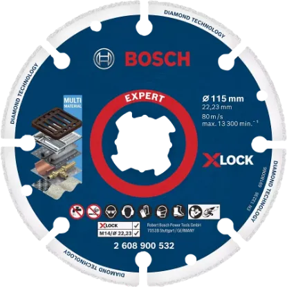  Зображення Bosch Bosch EXPERT Diamond Metal Wheel X-LOCK, 115 x 22,23 мм 