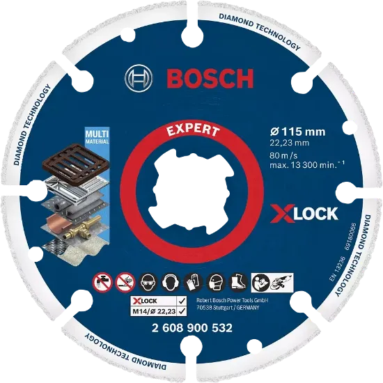  Зображення Bosch Bosch EXPERT Diamond Metal Wheel X-LOCK, 115 x 22,23 мм 