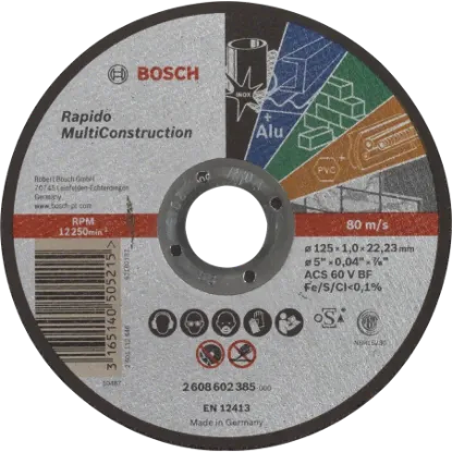  Зображення Bosch Bosch Multi Construction Rapido 125x1.0x22.2 