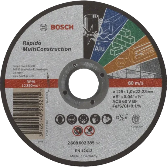  Зображення Bosch Bosch Multi Construction Rapido 125x1.0x22.2 