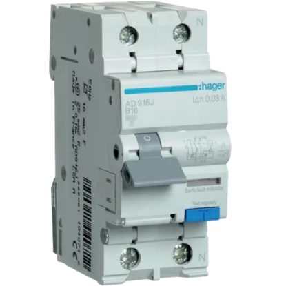  Зображення Hager Hager 1P+N 6kA B 16A 30mA A 