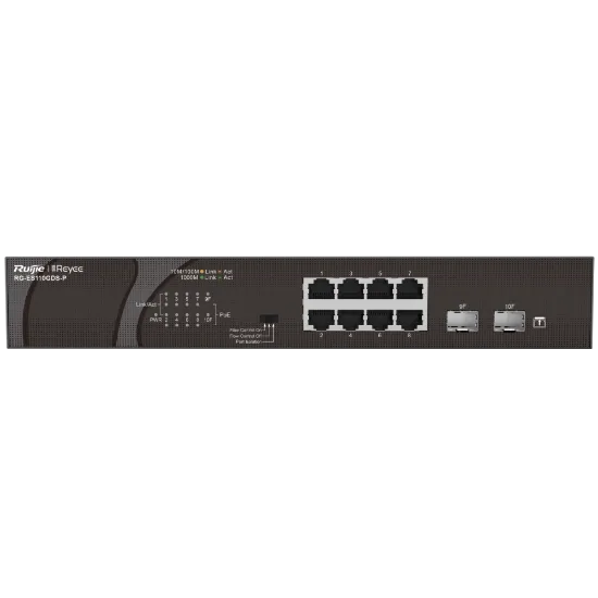  Зображення Ruijie Ruijie Reyee RG-ES110GDS-P 
